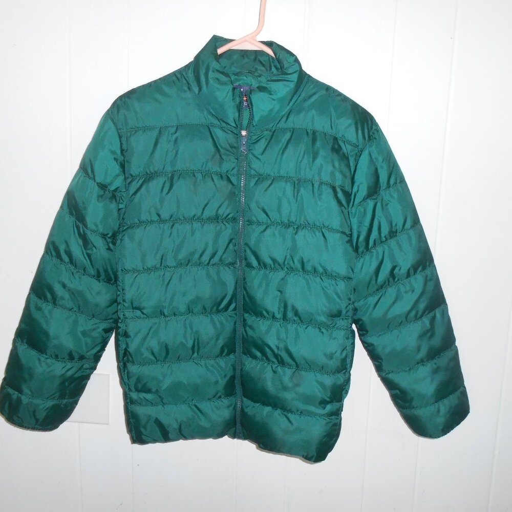 Green  Puffy Jacket- Child  XL 14
